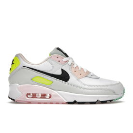 Nike ナイキ レディース スニーカー 【Nike Air Max 90】 サイズ US_8.5W(25.5cm) White Volt Green Glow (Women's)