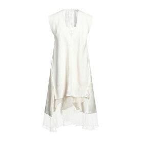 【送料無料】 サカイ レディース ワンピース トップス Mini dresses Cream