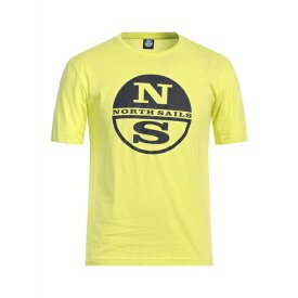 【送料無料】 ノースセール メンズ Tシャツ トップス T-shirts Acid green