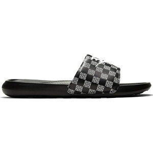 Nike �i�C�L �����Y �X�j�[�J�[ �yNike Victori One Slide Just Do It Checkerboard�z �T�C�Y US_9(27.0cm) Black/White