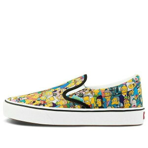 Vans �o���Y �����Y �X�j�[�J�[ �yVans The Simpsons x ComfyCush Slip-On 'Springfield' VN0A3WMD1TJ�z �T�C�Y US_M_13