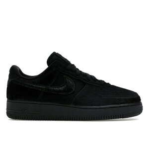 Nike �i�C�L ���f�B�[�X �X�j�[�J�[ �yNike Air Force 1 Low '07 Triple Black Pony Hair (Women's)�z �T�C�Y US_W_12 Black/Black/Black