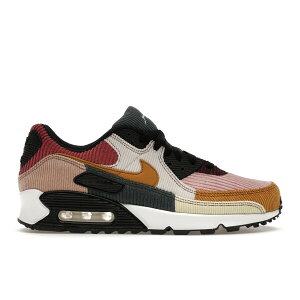 Nike �i�C�L ���f�B�[�X �X�j�[�J�[ �yNike Air Max 90 Multi-Corduroy (Women's)�z �T�C�Y US_5(22.0cm) Black/Bronzine/Red Stardust/Cedar