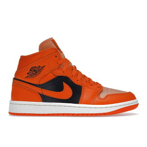 Jordan �W���[�_�� ���f�B�[�X �X�j�[�J�[ �yJordan 1 Mid SE Rush Orange Crimson Bliss (Women's)�z �T�C�Y US_W_10 Crimson Bliss/Rush Orange/Black/Sail