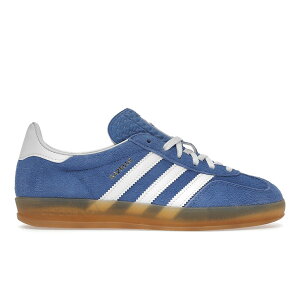 adidas �A�f�B�_�X ���f�B�[�X �X�j�[�J�[ �yadidas Gazelle Indoor Blue Fusion Gum (Women's)�z �T�C�Y US_W_10.5 Blue Fusion/Footwear White/Gold Metallic