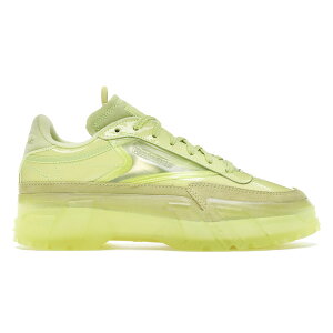 Reebok ���[�{�b�N ���f�B�[�X �X�j�[�J�[ �yReebok Club C Cardi High Vis Green (Women's)�z �T�C�Y US_7.5(24.5cm) High Vis Green/High Vis Green/Clear