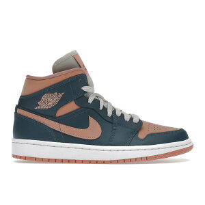 Jordan �W���[�_�� ���f�B�[�X �X�j�[�J�[ �yJordan 1 Mid Dark Teal Green (Women's)�z �T�C�Y US_8(25.0cm) Dark Teal Green/Dark Teal Green