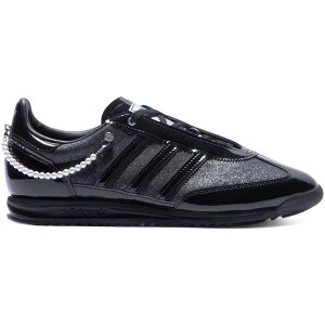 adidas �A�f�B�_�X ���f�B�[�X �X�j�[�J�[ �yadidas SL 72 OG Black Patent Pearls (Women's)�z �T�C�Y US_5(22.0cm) Core Black/Core Black/Silver Metallic