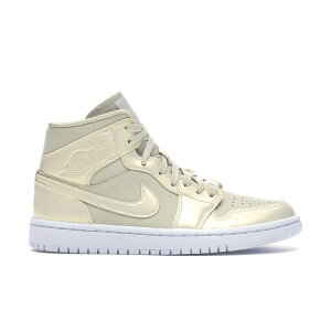 Jordan �W���[�_�� ���f�B�[�X �X�j�[�J�[ �yJordan 1 Mid Goose Feather Yellow (Women's)�z �T�C�Y US_8(25.0cm) Goose Feather Yellow/Lemon Yellow-White