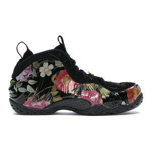 Nike �i�C�L ���f�B�[�X �X�j�[�J�[ �yNike Air Foamposite One Floral (Women's)�z �T�C�Y US_8.5(25.5cm) Black/Black-Metallic Gold