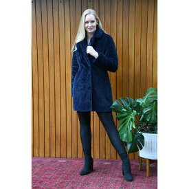 【送料無料】 ユミキム メンズ ジャケット＆ブルゾン アウター Navy Faux Fur Coat Navy