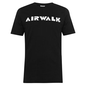 【送料無料】 エアウォーク メンズ Tシャツ トップス Logo Short Sleeve T Shirt Mens Black