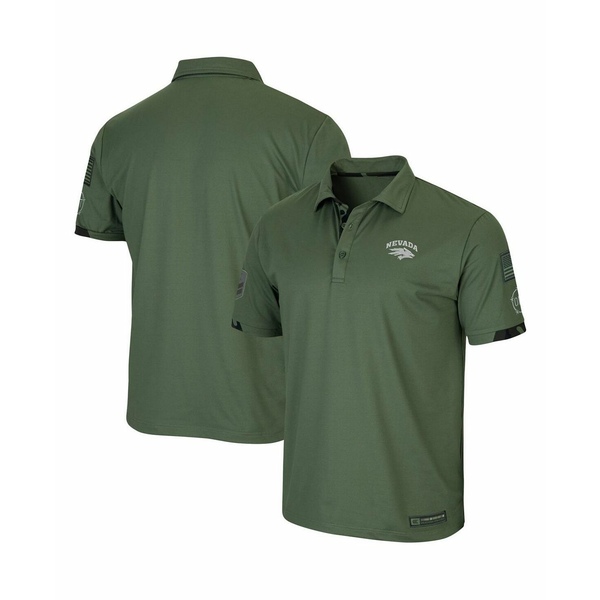 【ギフト】 コロシアム メンズ ポロシャツ トップス Men's Olive Nevada Wolf Pack OHT Military-Inspired Appreciation Echo Polo Shirt Olive