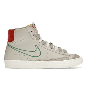 Nike �i�C�L ���f�B�[�X �X�j�[�J�[ �yNike Blazer Mid 77 SE First Use Light Bone (Women's)�z �T�C�Y US_W_11.5 Light Bone/Green Noise-Cream II-Sail