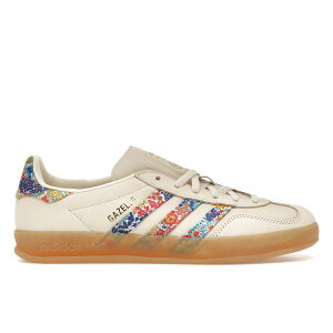 adidas AfB_X fB[X Xj[J[ yadidas Gazelle Indoor Liberty London Floral Embroidery Stripes (Women's)z TCY US_8.5(25.5cm) Off White/Gold Metallic/Gum