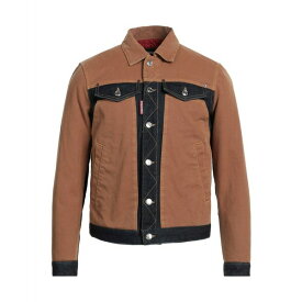 【送料無料】 ディースクエアード メンズ ジャケット＆ブルゾン アウター Denim outerwear Brown