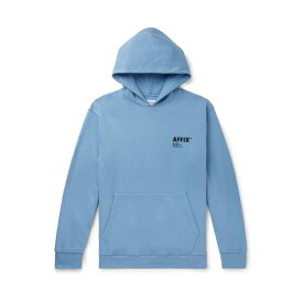 【送料無料】 アフィックス メンズ パーカー・スウェットシャツ アウター Sweatshirts Sky blue