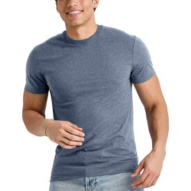 ヘインズ メンズ Tシャツ トップス Men's Originals Tri-Blend Short Sleeve T-shirt Regal Navy Heather