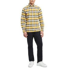 トミー ヒルフィガー メンズ シャツ トップス Men's Regular-Fit Bold Check Button-Down Oxford Shirt Valley Yellow / Multi