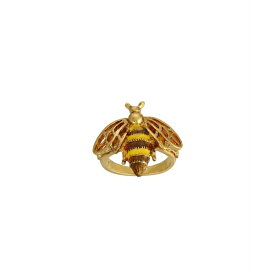 2028 レディース リング アクセサリー Enamel Yellow and Brown Bee Ring Size 7 Yellow Size 7