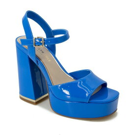 ケネスコール レディース サンダル シューズ Women's Dolly Platform Sandals Blue Patent