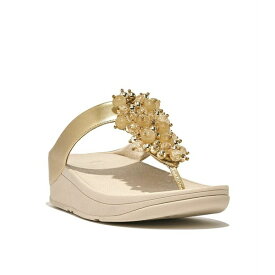 フィットフロップ レディース サンダル シューズ Women's Fino Bauble-Bead Toe-Post Sandals Platino