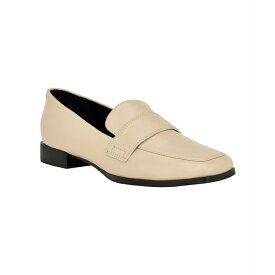 カルバンクライン レディース サンダル シューズ Women's Tadyn Square Toe Slip-On Casual Loafers Light Natural Leather