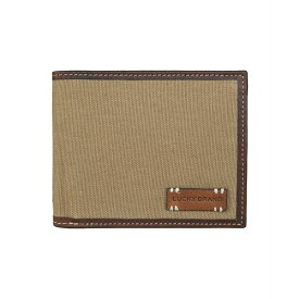 ラッキーブランド メンズ 財布 アクセサリー Men's Canvas with Leather Trim Bifold Wallet Khaki