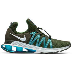 Nike �i�C�L �����Y �X�j�[�J�[ �yNike Shox Gravity Sequoia Light Blue Fury�z �T�C�Y US_9(27.0cm) Sequoia/White-Off-White-Light Blue Fury