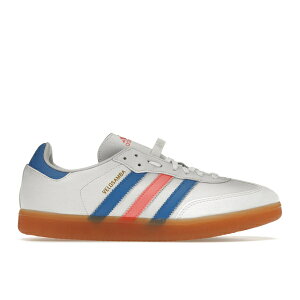 adidas �A�f�B�_�X �����Y �X�j�[�J�[ �yadidas Velosamba Vegan Cloud White Turbo Blue Rush�z �T�C�Y US_7.5(25.5cm) Cloud White/Blue Rush/Turbo