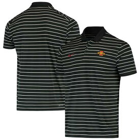 ナイキ メンズ ポロシャツ トップス Iowa State Cyclones Nike Victory Stripe Performance 2022 Coaches Polo Black