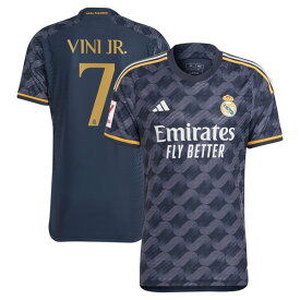 アディダス メンズ ユニフォーム トップス Vinicius Junior Real Madrid adidas 2023/24 Away Authentic Player Jersey Navy