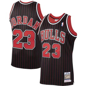 ミッチェル&ネス メンズ ユニフォーム トップス Michael Jordan Chicago Bulls Mitchell & Ness 1995/96 Hardwood Classics Authentic Jersey Black