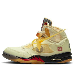 Air Jordan �W���[�_�� �����Y �X�j�[�J�[ �yAir Jordan 5 x Off-White SP 'Sail' DH8565-100�z �T�C�Y US_8(26.0cm)
