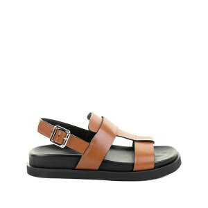 �O���G���� ���b�^ ���f�B�[�X �T���_�� �V���[�Y Buckle-fastening leather sandals Brown