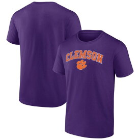 ファナティクス メンズ Tシャツ トップス Clemson Tigers Fanatics Branded Campus TShirt Purple