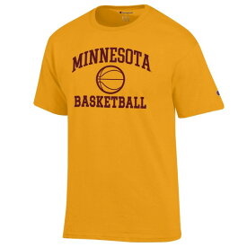 チャンピオン メンズ Tシャツ トップス Minnesota Golden Gophers Champion Basketball Icon TShirt Gold