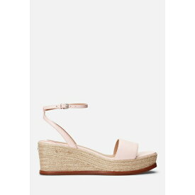 ラルフローレン レディース サンダル シューズ LEONA NAPPA LEATHER ESPADRILLE - Espadrilles - pink opal