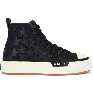 AMIRI �A�~�� ���f�B�[�X �X�j�[�J�[ �yAMIRI Stars Court High Black White (Women's)�z �T�C�Y EU_35(21.5cm) Black/White