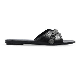 Balenciaga �o�����V�A�K ���f�B�[�X �X�j�[�J�[ �yBalenciaga Cagole Sandal Black (Womens)�z �T�C�Y EU_35(21.5cm) Black/Aged Nikel