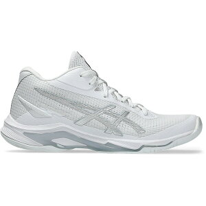 ASICS �A�V�b�N�X ���f�B�[�X �X�j�[�J�[ �yASICS Netburner Ballistic FF MT 4 White Pure Silver (Women's)�z �T�C�Y US_W_13 White/Pure Silver