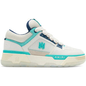 AMIRI �A�~�� ���f�B�[�X �X�j�[�J�[ �yAMIRI MA-1 White Aqua (Women's)�z �T�C�Y EU_35(21.5cm) White/Aqua