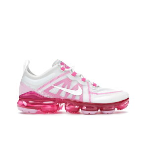 Nike �i�C�L ���f�B�[�X �X�j�[�J�[ �yNike Air VaporMax 2019 Summit White Pink Rise (Women's)�z �T�C�Y US_7(24.0cm) Summit White/Summit White-Laser Fuchsia-Pink Rise