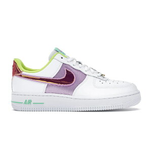 Nike �i�C�L ���f�B�[�X �X�j�[�J�[ �yNike Air Force 1 Low White Multi Pastel (Women's)�z �T�C�Y US_7.5(24.5cm) White/Lemon Venom-Electro Green-Multi-Color