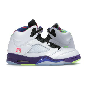 Jordan �W���[�_�� �����Y �X�j�[�J�[ �yJordan 5 Retro Alternate Bel-Air�z �T�C�Y US_8.5(26.5cm) White/Court Purple-Racer Pink-Ghost Green