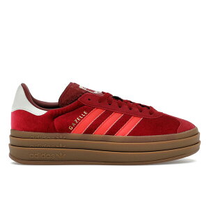 adidas �A�f�B�_�X ���f�B�[�X �X�j�[�J�[ �yadidas Gazelle Bold Bright Red Velvet (Women's)�z �T�C�Y US_7(24.0cm) Team Victory Red/Bright Red/Off White