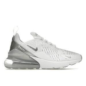 Nike �i�C�L ���f�B�[�X �X�j�[�J�[ �yNike Air Max 270 White Pure Platinum (Women's)�z �T�C�Y US_7.5(24.5cm) White/Pure Platinum/Metallic Platinum