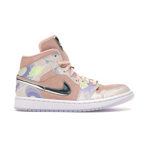Jordan �W���[�_�� ���f�B�[�X �X�j�[�J�[ �yJordan 1 Mid SE P(HER)SPECTIVE (Women's)�z �T�C�Y US_7(24.0cm) Washed Coral/Chrome-Light Whistle