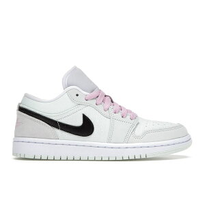 Jordan �W���[�_�� ���f�B�[�X �X�j�[�J�[ �yJordan 1 Low SE Barely Green (Women's)�z �T�C�Y US_9(26.0cm) Barely Green/Black-Light Arctic Pink-White