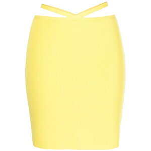 �\���b�h �A���h �X�g���C�v ���f�B�[�X �X�J�[�g �{�g���X The kai fitted skirt Yellow